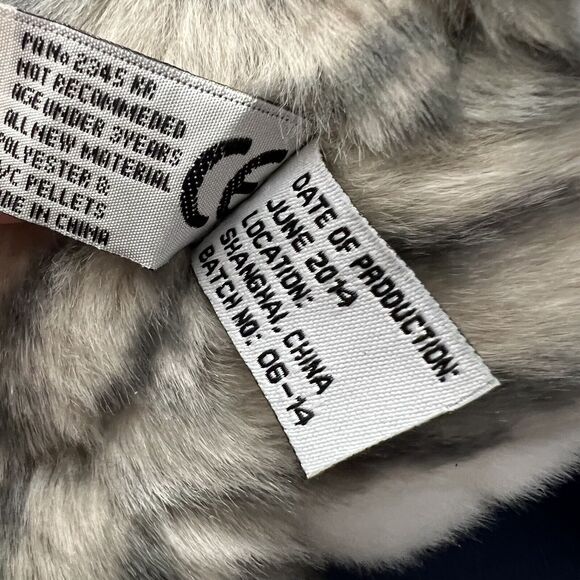 Unipak FatCat Kitty Tabby Cat Plush Gray White 10" Sitting Round Stuffed 2014 - Picture 7 of 8